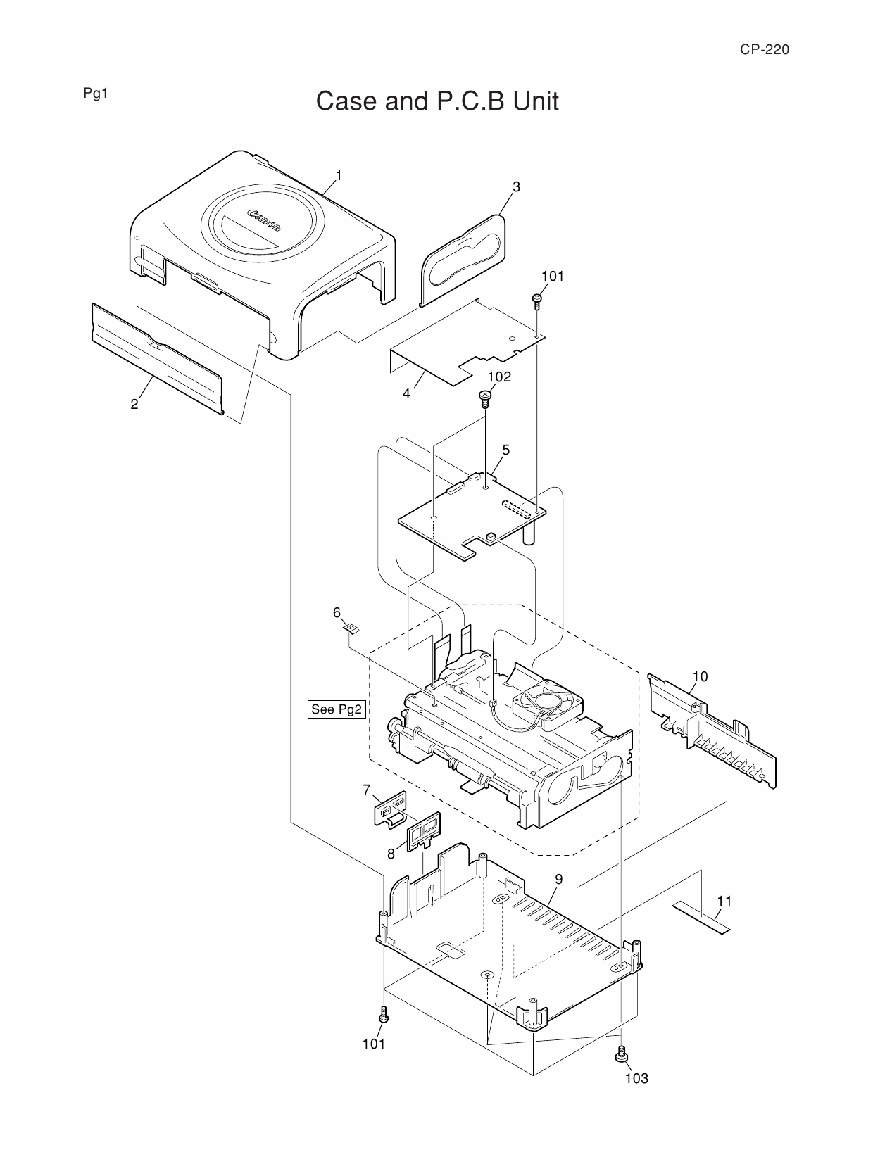 Canon SELPHY CP220 Parts Catalog Manual-3